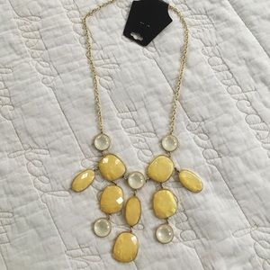 Yellow Cream Stones Necklace